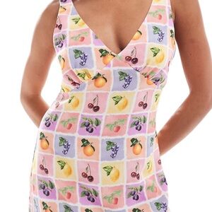 Fruit Print Women's Dress